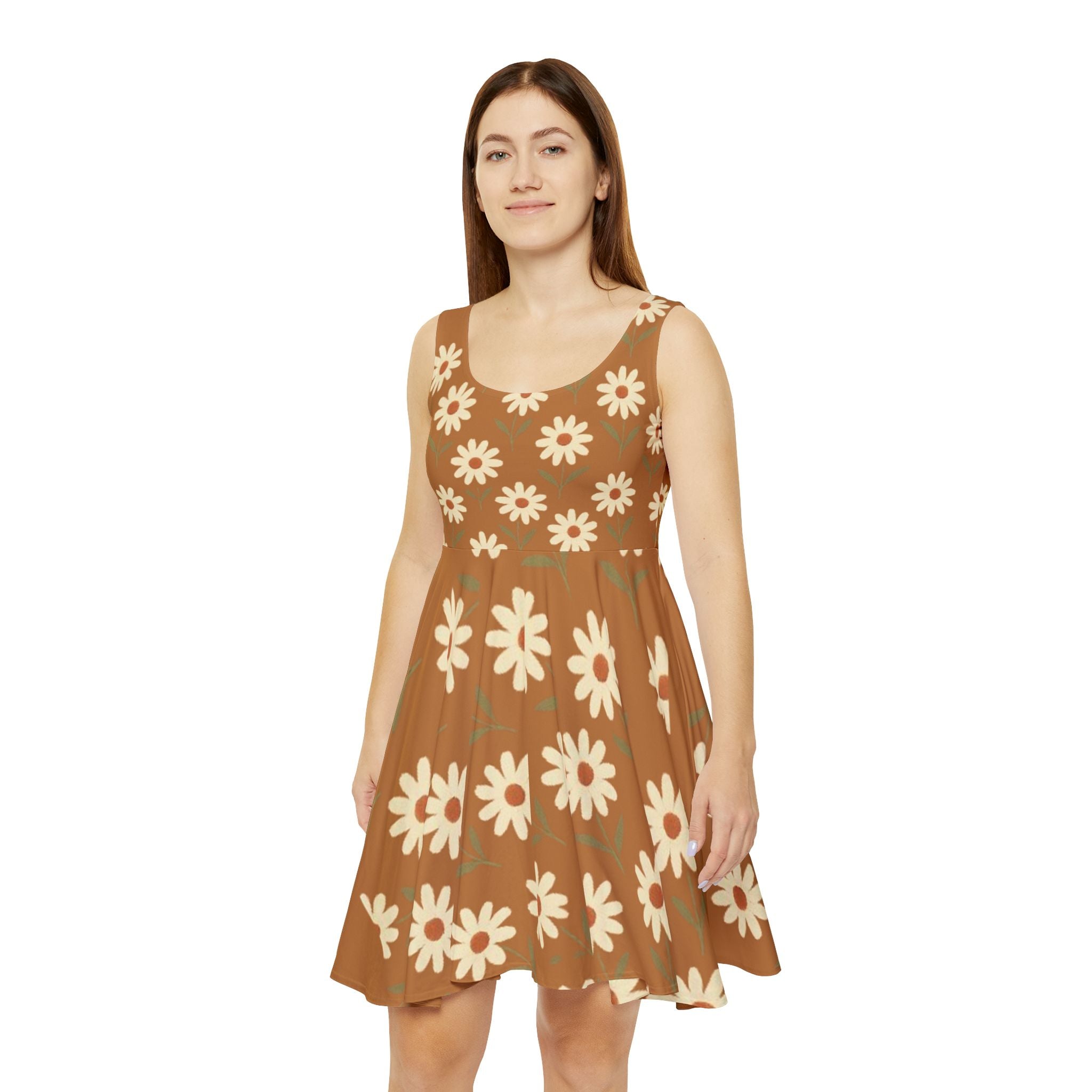 Boho Floral Skater Dress