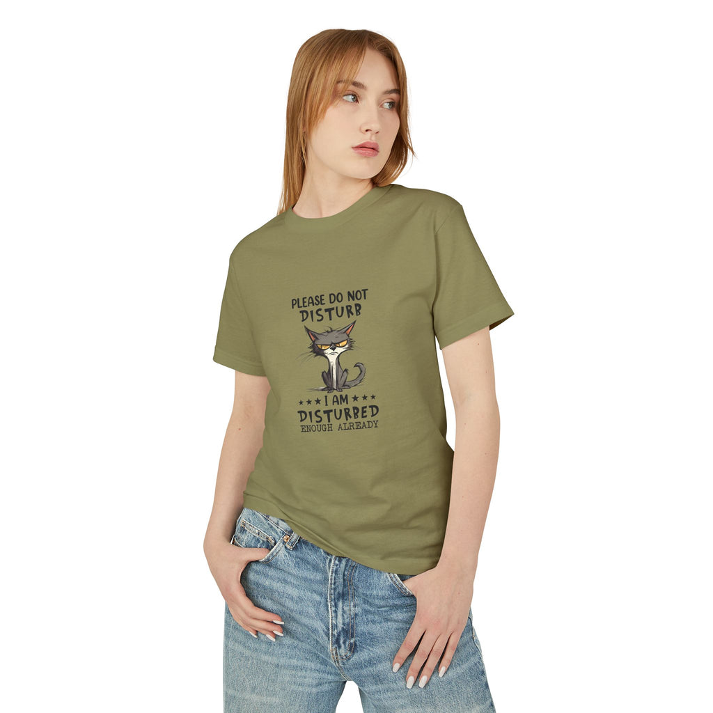 disturbed Cat  slim fit T-Shirt