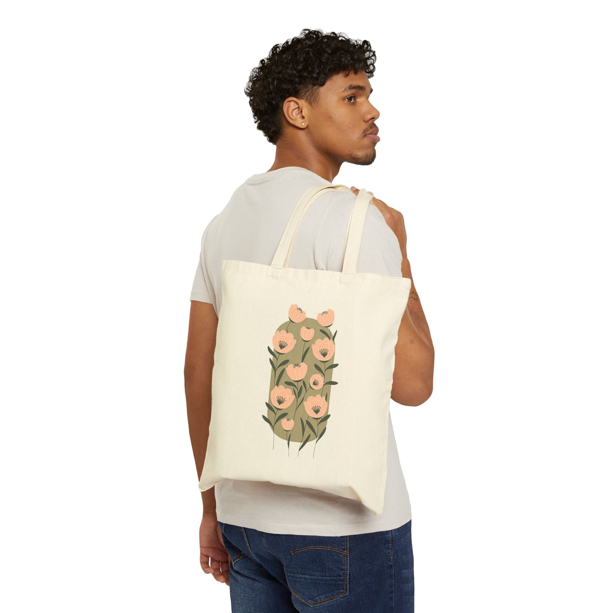 Eco-Friendly Floral Tote Bag for Plant Lovers