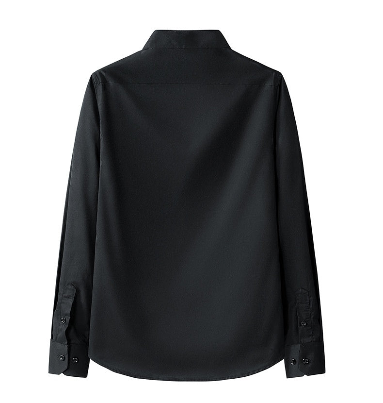 Men's Stand Collar Pocket Shirt