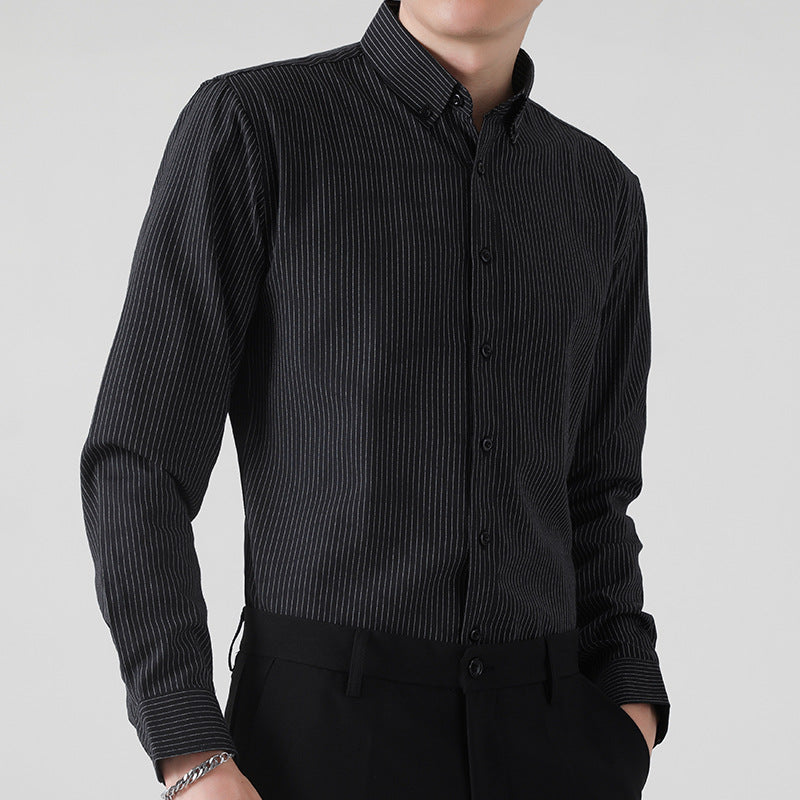 Men's Long  Stylish Striped Shirt