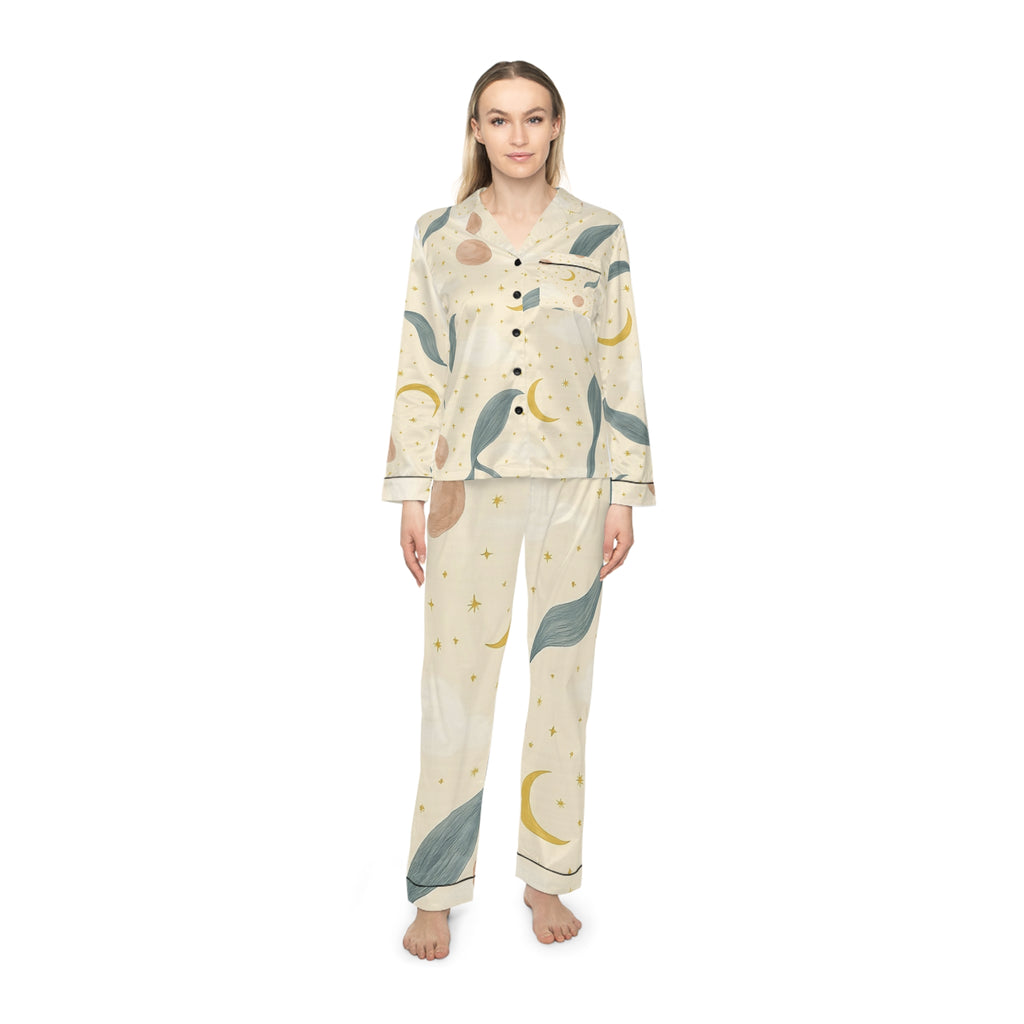 Celestial Women's Satin Pajama, Cozy Sleepwear