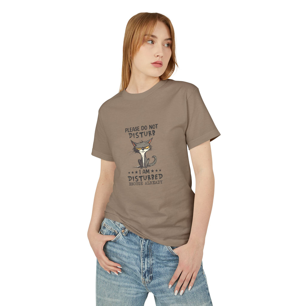 disturbed Cat  slim fit T-Shirt