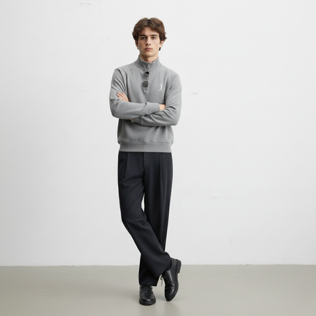 Fleece Pullover with golf men