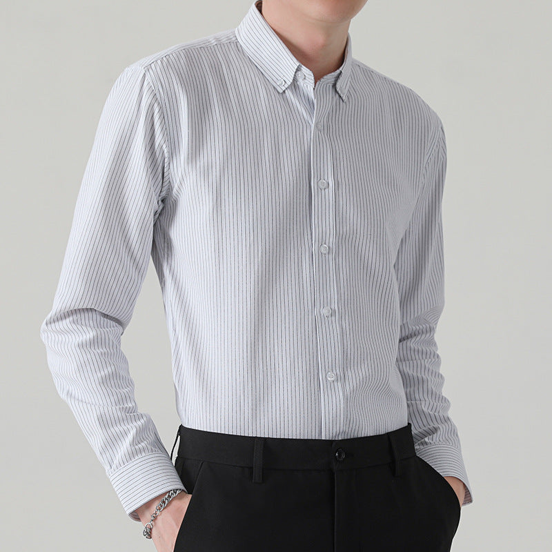 Men's Long  Stylish Striped Shirt
