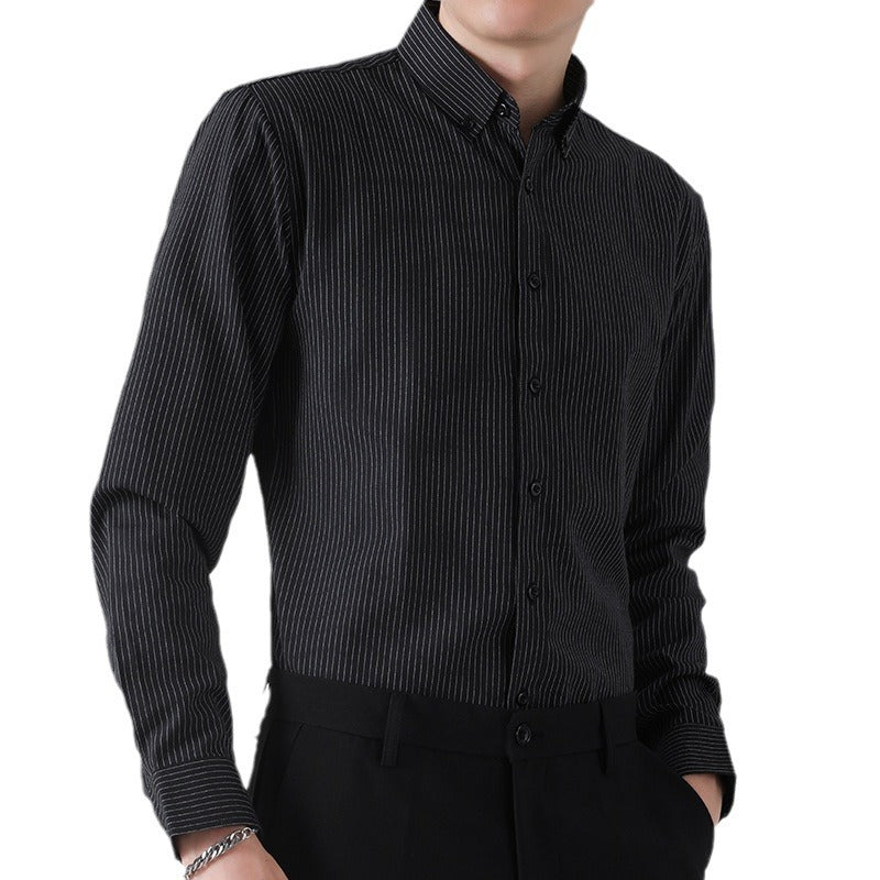 Men's Long  Stylish Striped Shirt